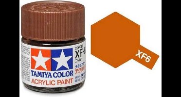 Tamiya Hobbyverf Acrylverf - XF-6 Copper - Matt - Acryl - 23ml Verf potje - 23 ml