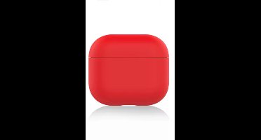New Age Devi - Flexibel Zacht Siliconen Hoesje - Rood - Geschikt voor Apple AirPods 3