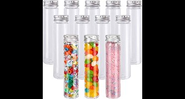 Allecto Plus - Glazen reageerbuisjes 30 ml met schroefdop - Set van 12 - Bloemen nodig?