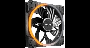 be quiet! LIGHT WINGS 140mm PWM Reverse Black, 140x140x25, 1500 rpm, 25,5 dB, 52,4 cfm, 4 pin, ARGB