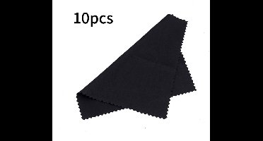 Crrynuo - Dubbelzijdige fleece reinigingsdoekjes - voor muziekinstrumenten- cameralenzen- brillen- schermen- tablets - 15 x 15 cm - 10 stuks