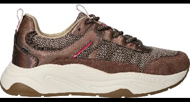 POSH by Poelman Sneakers - Dames - Bruin - Maat:43