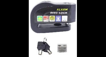 Motorfiets & Fiets Schijfslot met Alarm – Aluminium Anti-Diefstal Slot met Herinneringskabel