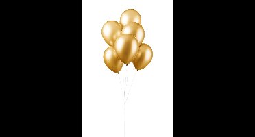 100 Goud Metallic Ballonnen - Ballonnen - 30 cm - 100 stuks - Goud