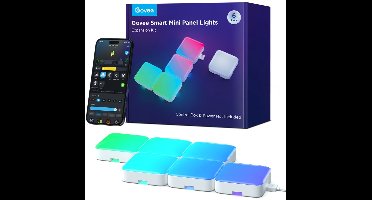 Govee slimme wall panels Matter RGBIC - 6 mini panelen - uitbreiding set