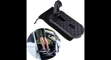 Auto Dakkoffer Opstap - Auto opstap - Deur auto opstap - Dakdrager - Dakkoffer - Wintersport - Zomervakantie met de auto - Autodeur opstap - zwart - met veiligheidshamer - Dakdrager- & dakkoffer accessoires - Zwart