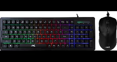 Baracuda ORCA RGB | Bekabeld Gaming Toetsenbord inclusief Muis | QWERTY | Zwart