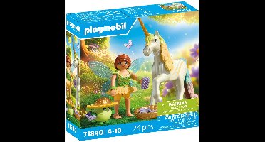 PLAYMOBIL | Magische Eenhoorns | Verzamelbare Eenhoorn Regenboogbloem met Fee | Perfect cadeau voor kinderen vanaf 4 jaar accessoires & magische details | Perfect cadeau voor kinderen vanaf 4 jaar | 71840