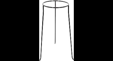 Bloempot Standaard - Metaal – Ø21 cm – Hoogte 78 cm – Mat Zwart