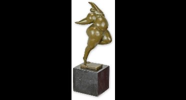 Voluptueuze danseres - Bronzen beeld - Erotisch sculptuur - 26,2 cm hoog