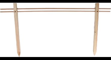 Esschert Design houten plantensteun hek voor balkon of tuin