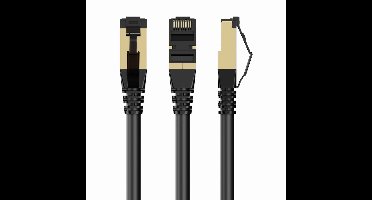 FTP Category 6 Rigid Network Cable GEMBIRD PP8-LSZHCU-BK-0.25M Black 25 cm
