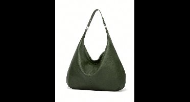 S&E Retro Oversized Tote Bag – Stijlvolle Ruimtemaker - Groen