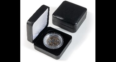 Munten box, Nobile - voor Magic capsule L, Ø 54 mm. (1 st.) Zwart - afm: 78 x 78 x 39 mm.