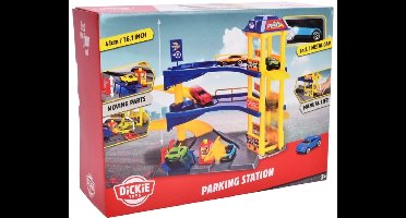 Dickie toys parkeergarage - speelgoedgarage met lift incl 1 auto - kind - speelgoedauto