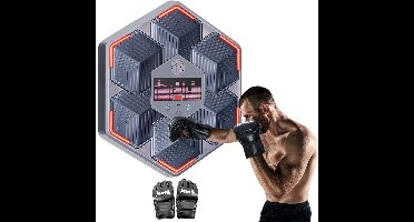 Boxing Machine - Boksbal - Bokszak met Muziek - Grijs