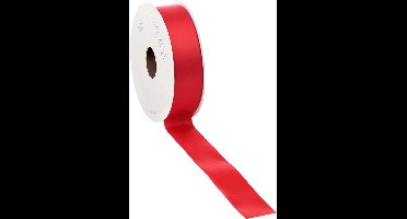 Rood Satijnlint | zeer luxe kwaliteit |6 mm / 50 mtr.