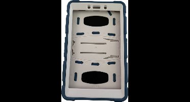 Samsung Galaxy Tab A8 10.5 (2021) T290/T295 met stand navy blauw lichtgrijs