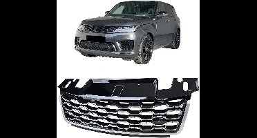Performance Grille Zwart / Zilver Geschikt voor Range Rover Sport L494 2017-2022 | OEM-pasvorm
