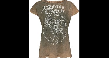 The Lord Of The Rings Middle Earth Dames T-shirt - beige - 3XL