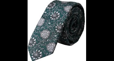 Floral Slim Tie ModelFloral - Green