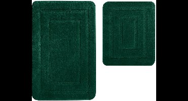 Ibenzoa® Binnenhuis Antislip Badmat Set van Zachte Microvezel in - 50x80 cm en 50x40 cm