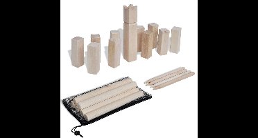 vidaXL Houten Kubb spel set
