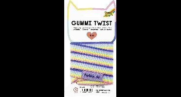 Folia springelastiek Gummi Twist 4m kleurrijk buitenspeelgoed.