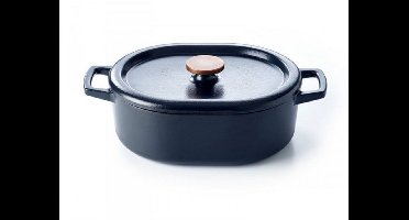 Alva Braadpan - Dutch Oven - Ovaal - Nori - 31 x 21 cm - geëmailleerde anti-aanbaklaag