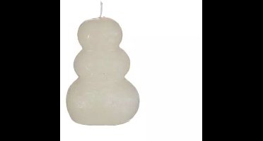 Hortus - Pebble candle d7xh9,5 cm, wit