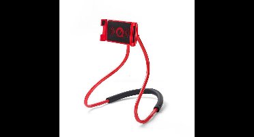 60CM Universele telefoonhouder voor de hals, luiaard houder, telefoonhouder om de hals voor het plaatsen van mobiele telefoon (rood)