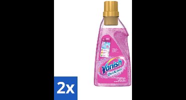 Vanish Oxi Action - Vlekkenverwijderaar Gel - Voor Gekleurde Was - 30 Wasbeurten - Voordeelverpakking - 2 stuks