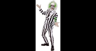 Smiffys - Beetlejuice Kostuum - XL - Wit/Zwart