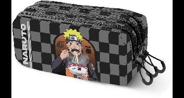 Karactermania - Naruto Ichiraku - Trick FAN 2.2 - Pennenzak - Potloden Etui met Triple Rits - Pennenetui - Zwart