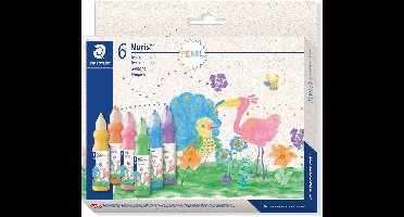STAEDTLER - Tempera verf - kartonnen doos met 6 flessen - 6 metallic kleuren