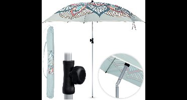 Tuin Strandparasol Verstelbaar 180 cm - Tuinparasol - Strand Parasol - Buiten - Stokparasol