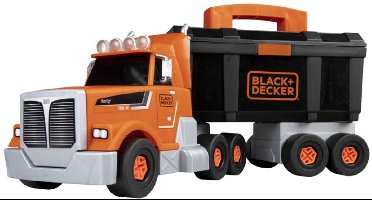 Smoby Toys - Black & Decker Bricolo Truck + Mini Drill - 7600360941