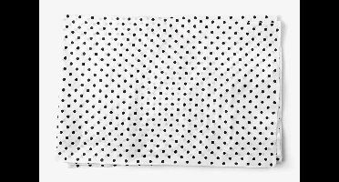 Vloeipapier Wit met zwarte stippen 50x76 cm, 20 vellen