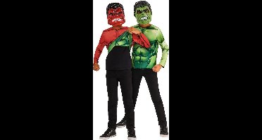 Reversible Hulk Kinder Kostuum 3-delig Maat 98-104