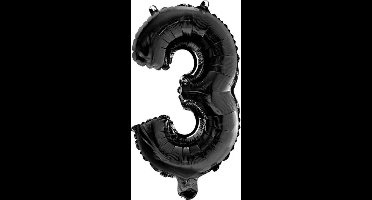 New Age Devi - XL Folieballon 3 90cm Zwart-