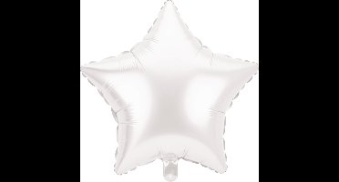 Folieballon ster - wit - 45cm - Pd party