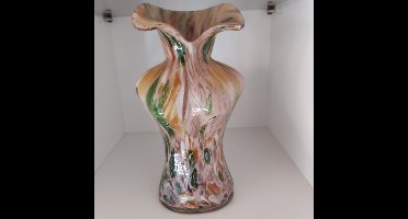 Vaas Sara decoratief speelgoed multicolor glas 24,5x13x9 cm.