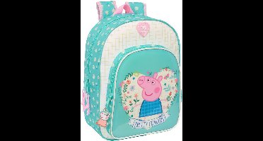 Schoolrugzak Peppa Pig Pretty flowers Geel Munt 26 x 34 x 11 cm