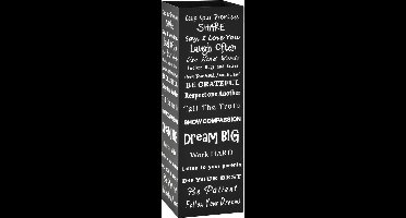 vidaXL - Parapluhouder - tekst - staal - zwart