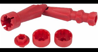 KS Tools Montagesleutel set voor WC-brillen 4-delig 123.0035