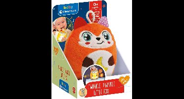 Clementoni - Baby knuffel en nachtlampje - Twinkle Twinkle - Klein Vosje - vanaf 0 jaar