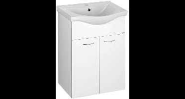 Aqualine Keramia Fresh - Wastafelonderkast 51x74x34 cm, wit 50057