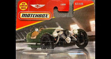 MATCHBOX 2021 MORGAN 3 WHEELER 57-125 BRITISH GREEN 1:64 METAL 2025