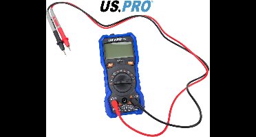 Professionele intelligente multimeter meet AC en DC spanning - AC en DC stroom - weerstand - capaciteit - continuïteit - temperatuur - frequentie - AC-draaddetectie - batterijtest meten en heeft een NCV-functie (Non-contact Voltage Detection)