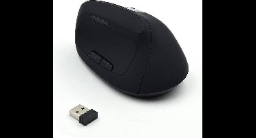 Ewent Draadloze verticale ergonomische oplaadbare muis EW3158